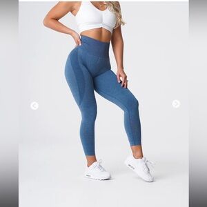 NVGTN Slate Blue Contour Seamless Leggings